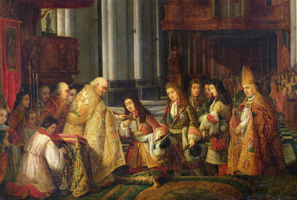 Entrance of Louis XIV into the Cathedral of Saint-Omer (detail) by Hippolyte Joseph Cuvelier