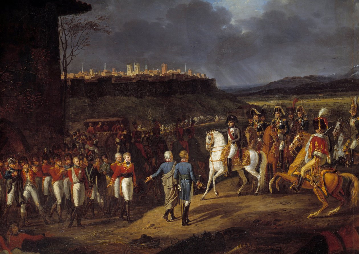 Campaign of Spain: Emperor Napoleon I in Astorga, Spain, ordering special care for English prisoners (detail) by Hippolyte Lecomte
