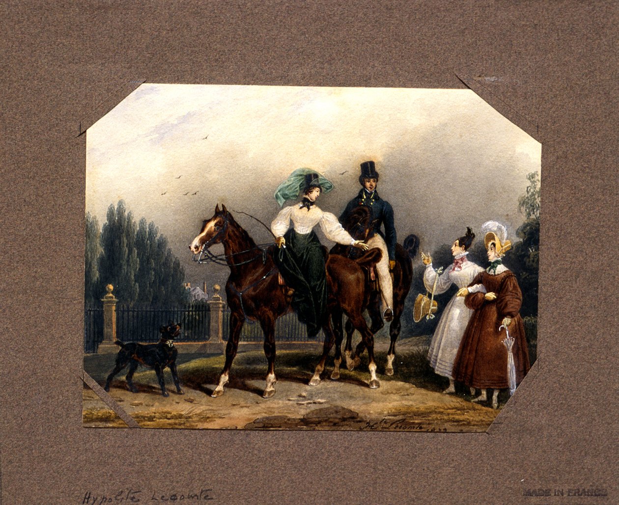 Meeting on the Promenade by Hippolyte Lecomte