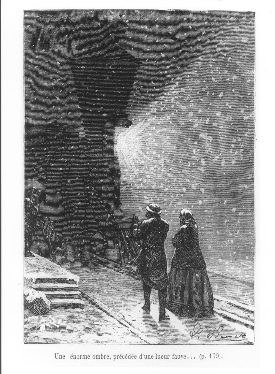 An Enormous Shadow, Preceded by a Bright Light, illustration from 