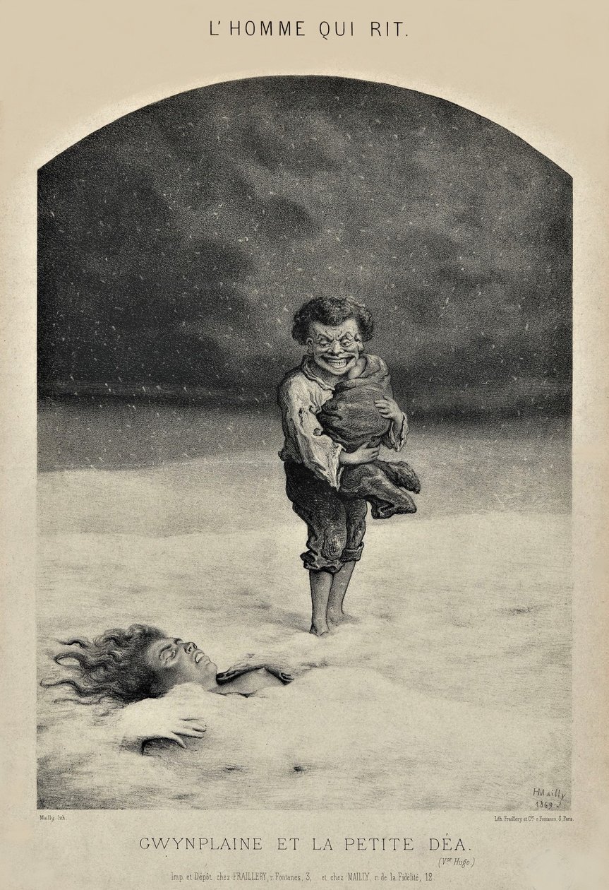 The Man Who Laughs - Gwynplaine and Little Dea by Hippolyte Mailly