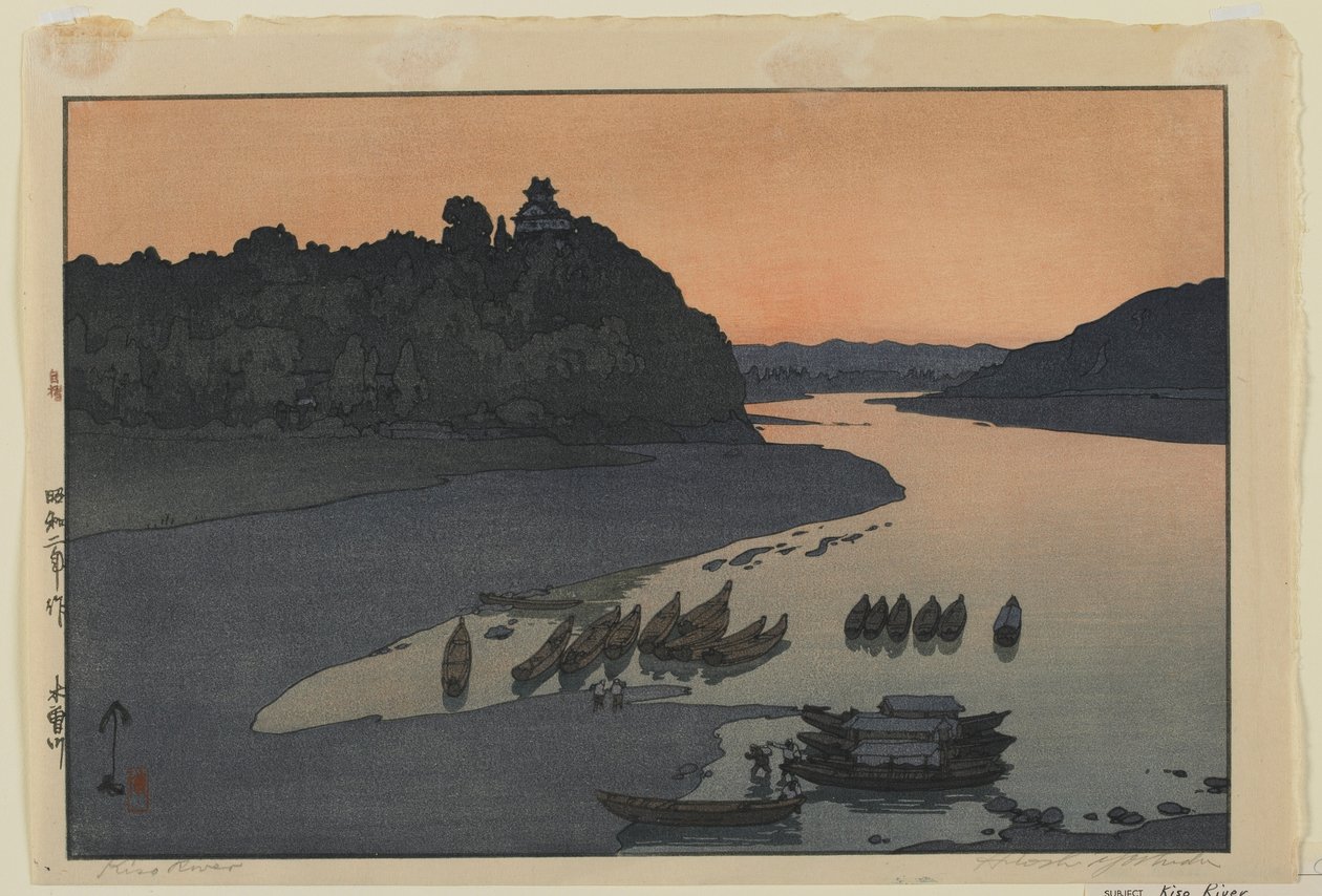 Kiso River, Showa era by Hiroshi Yoshida