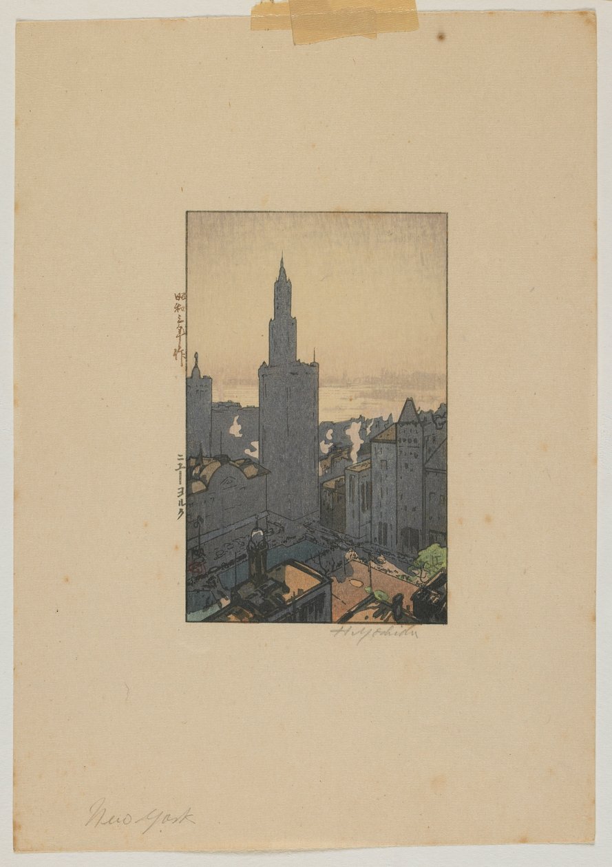 New York, Showa era by Hiroshi Yoshida