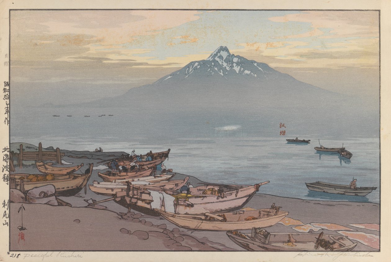 Peaceful Rishiri by Hiroshi Yoshida