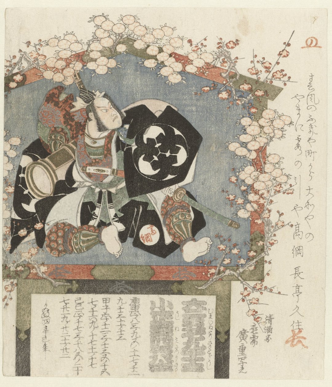 Votive with a Portrait of Bandō Mitsugorō III by Hiroshige (I) , Utagawa