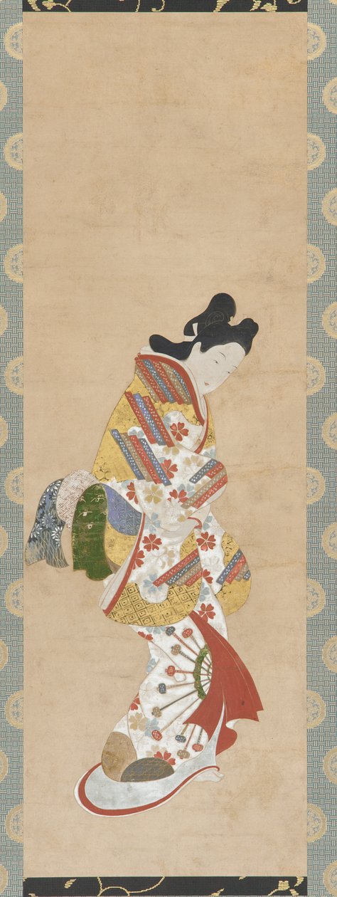 Standing Figure of a Woman, 18th Century by Hishikawa Morofusa