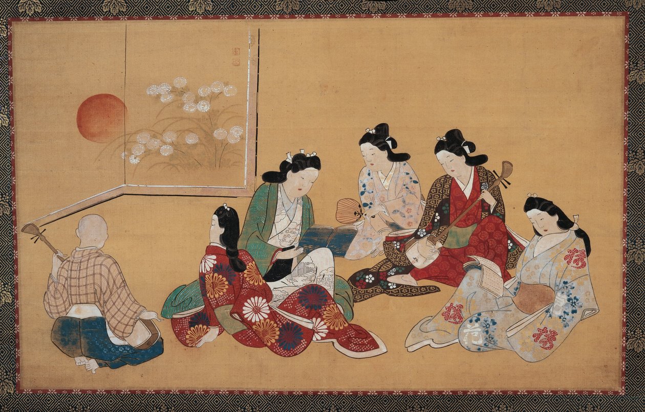 Musical Party by Hishikawa Moronobu