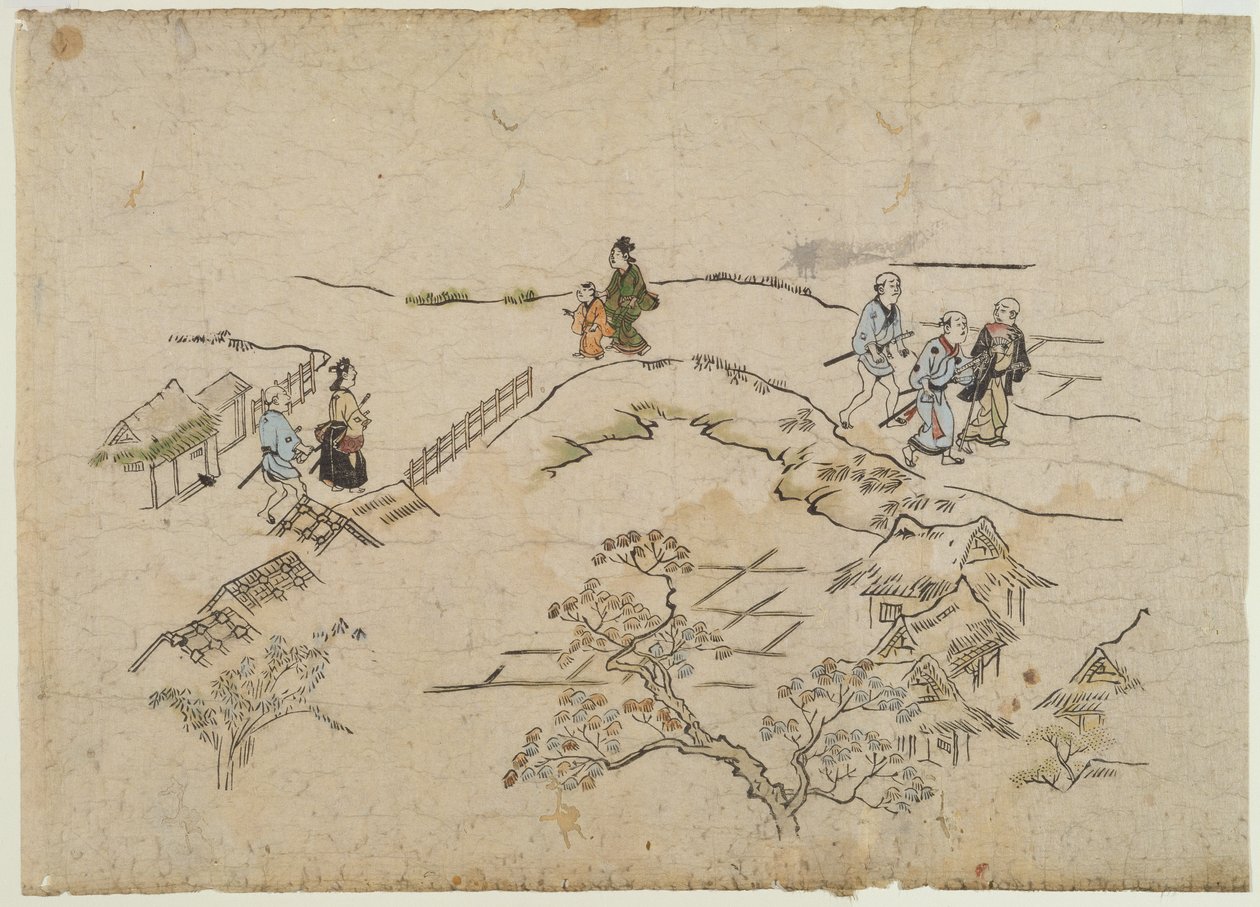 Yoshiwara no Tei, c.1680 by Hishikawa Moronobu