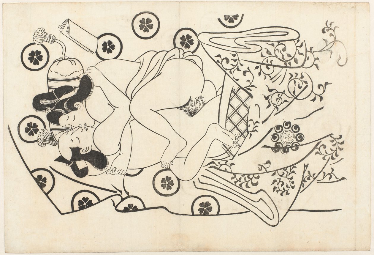 Erotic Scene by Hishikawa Moroshige (attributed to)