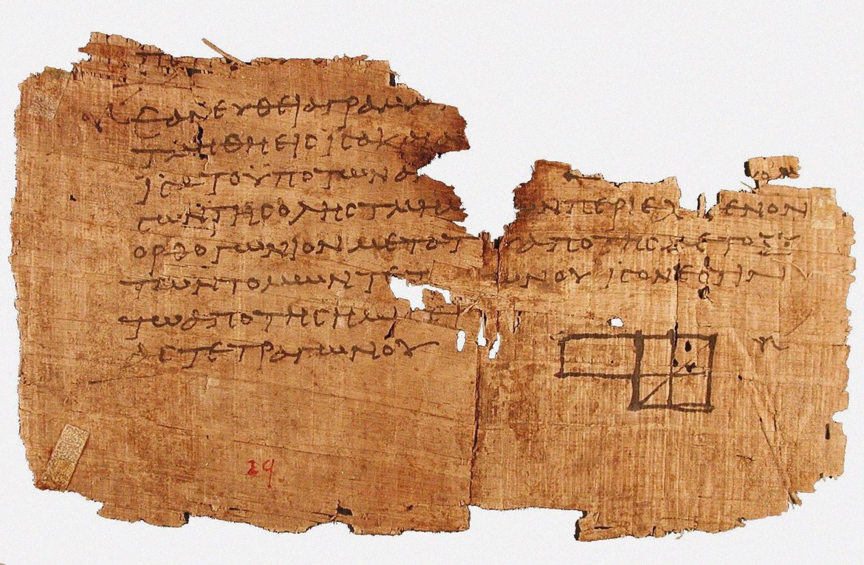 Papyrus Oxyrhynchus 29, with a Fragment of Euclid's Elements