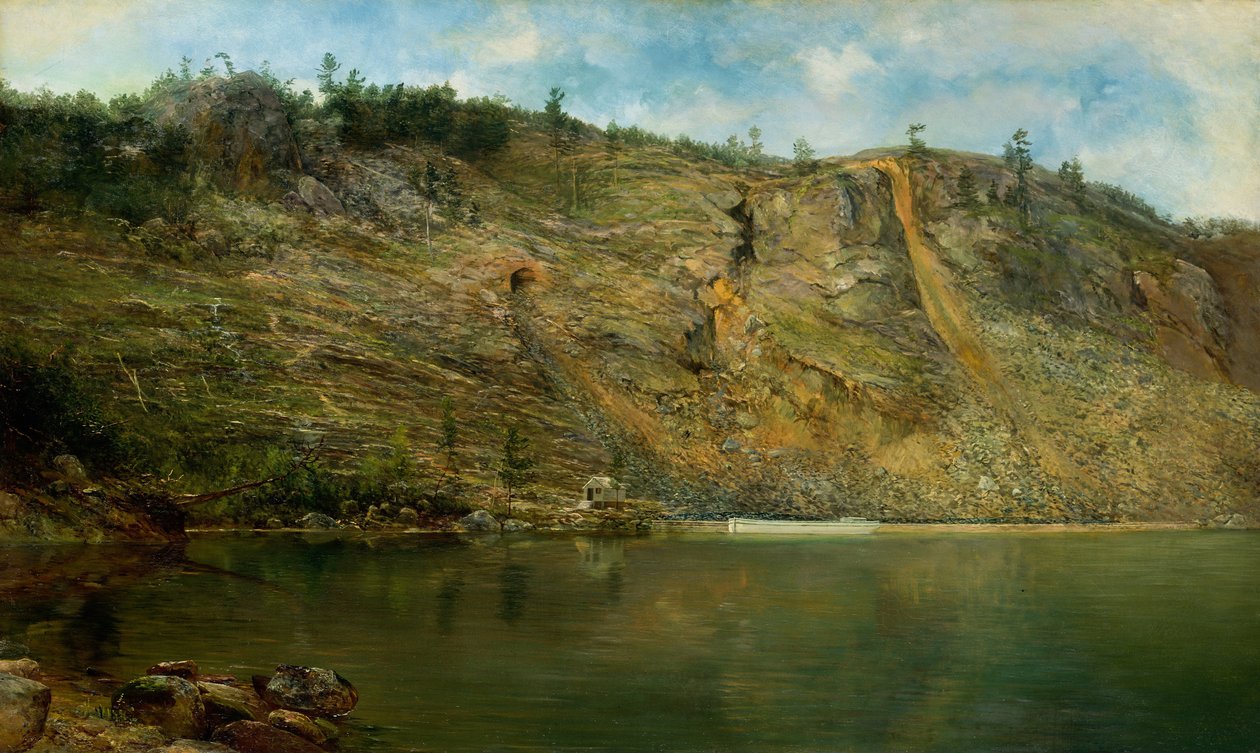 The Iron Mine, Port Henry, New York by Homer Dodge Martin