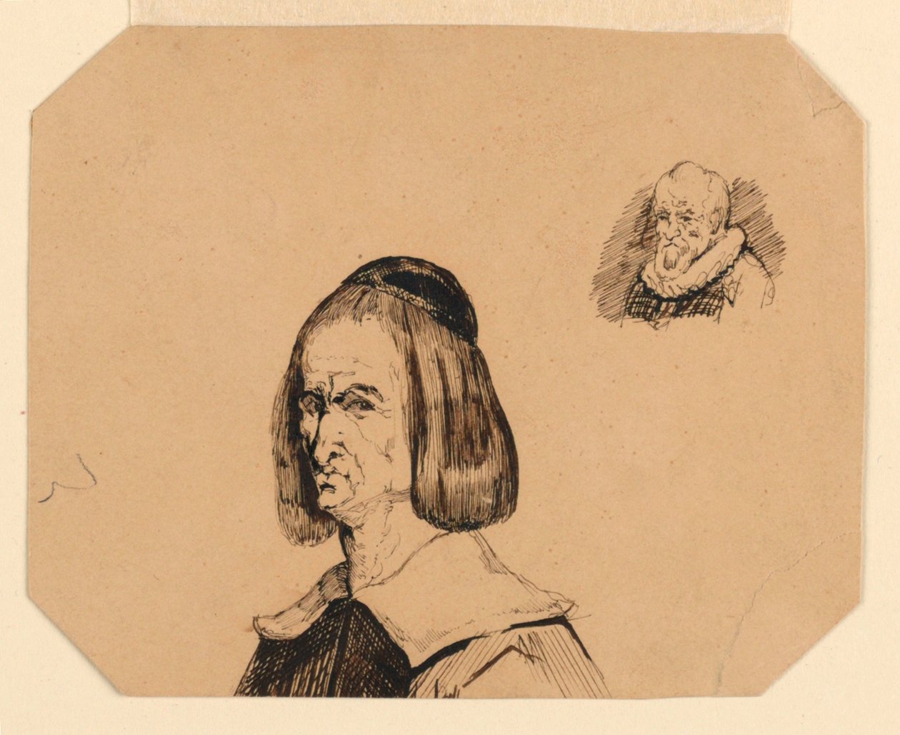 Heads of Two Men, in the Style of Frans Hals by Homer Dodge Martin