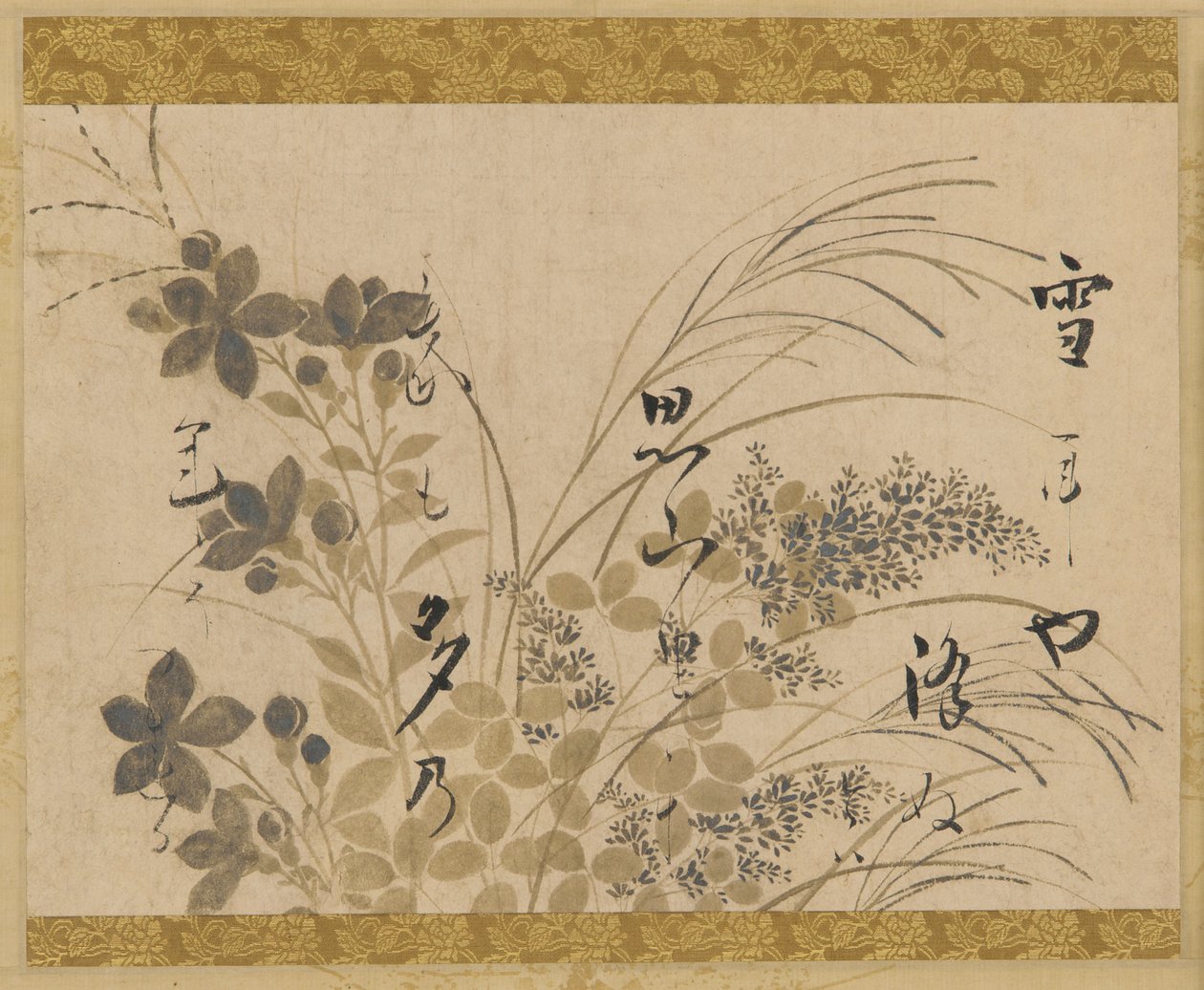 Flowers, Grasses, and a Poem by Hon