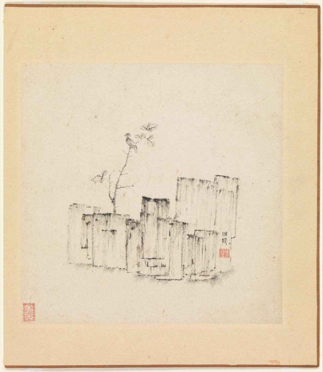 Miscellaneous Studies, one leaf dated 1619 by Hongshou Chen