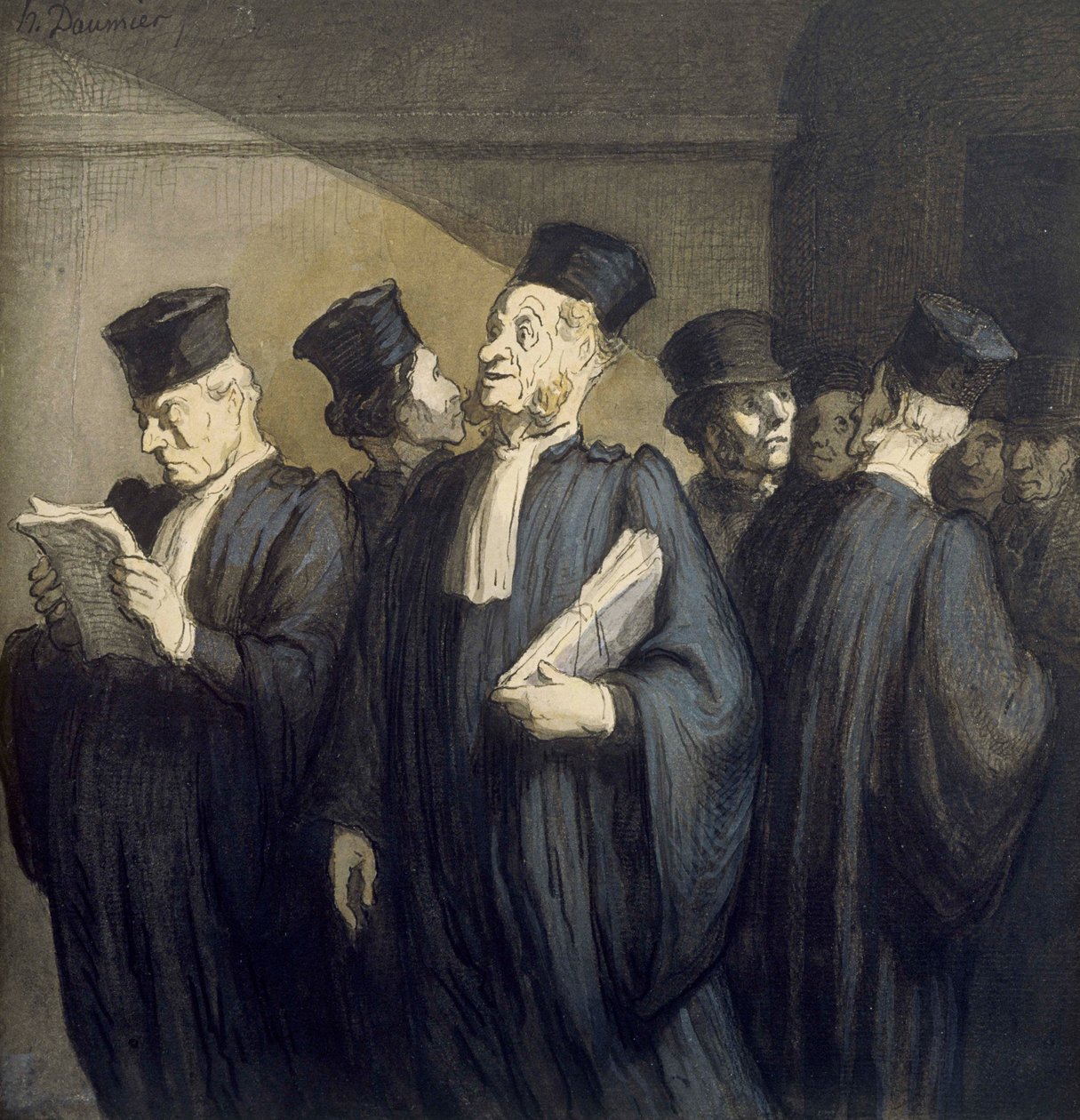 Before the Audience by Honoré Daumier
