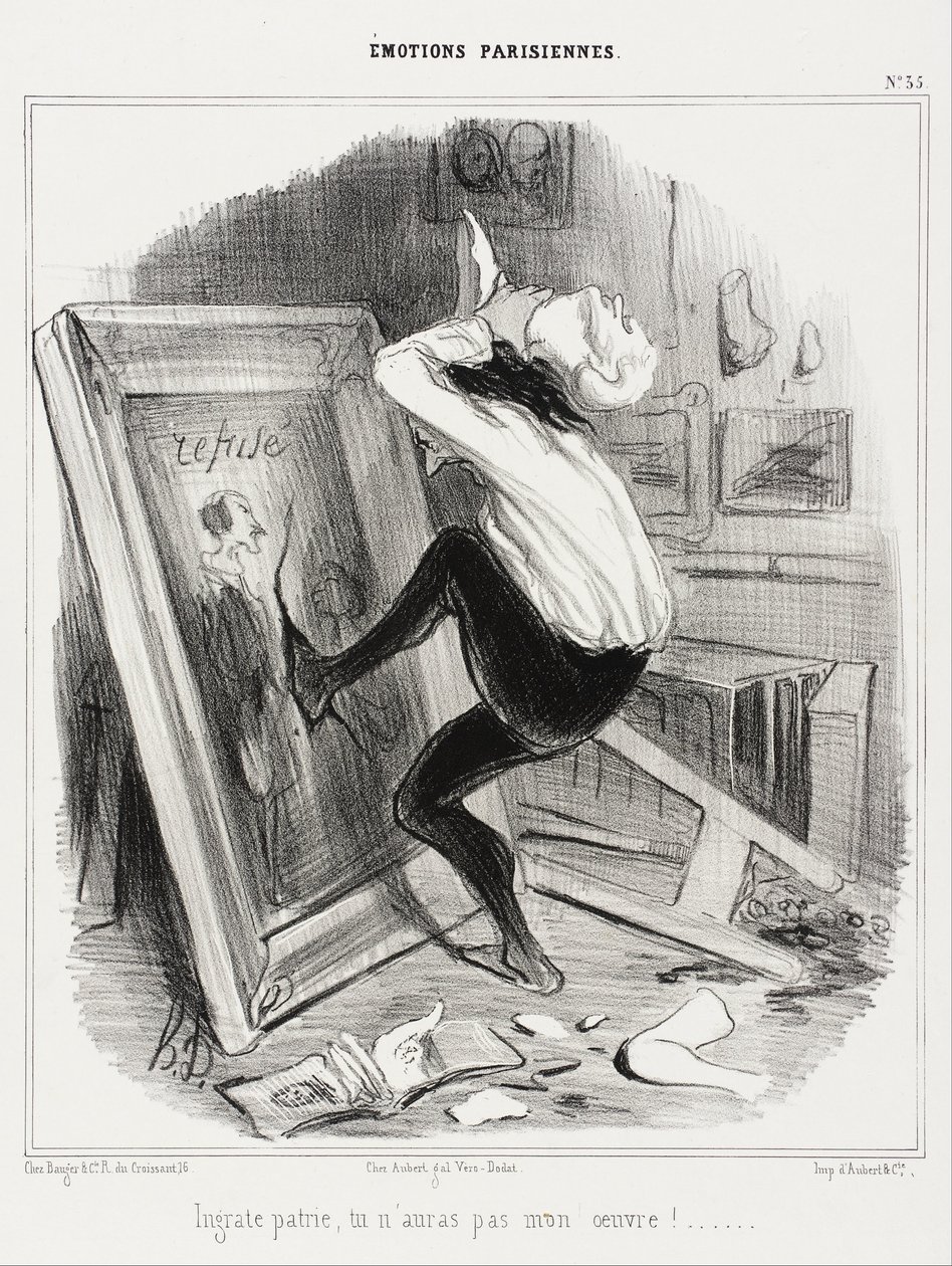 Ungrateful homeland, you will not have my work!... by Honoré Daumier