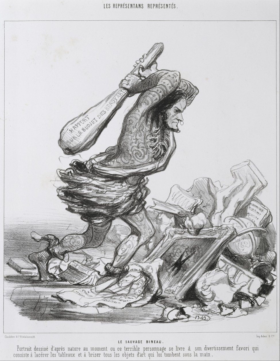 The Savage Bineau by Honoré Daumier