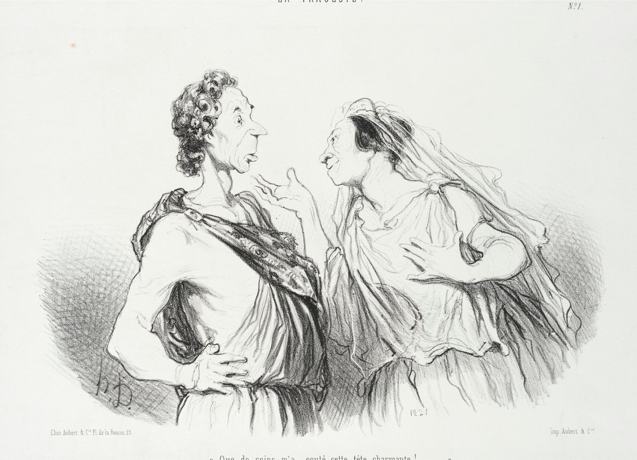 What Care This Charming Head Cost Me by Honoré Daumier