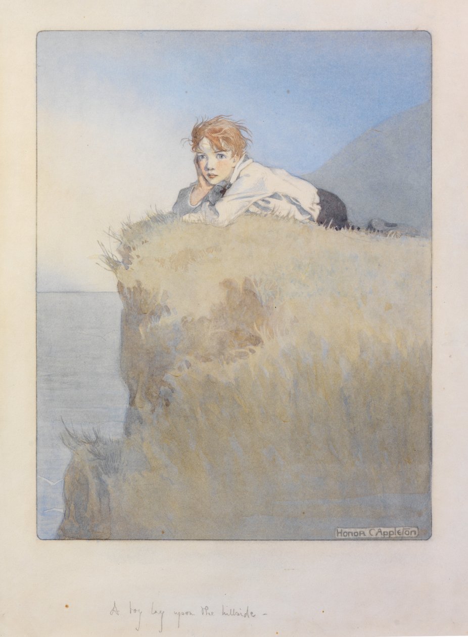 A boy lay upon the hillside by Honor Charlotte Appleton