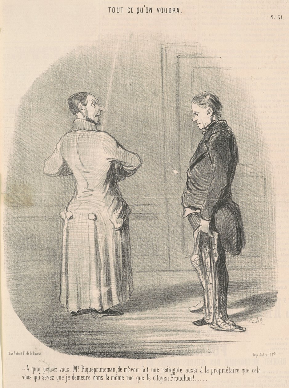 What Are You Thinking, Mr. Piquepruneman, to Have... by Honoré Daumier