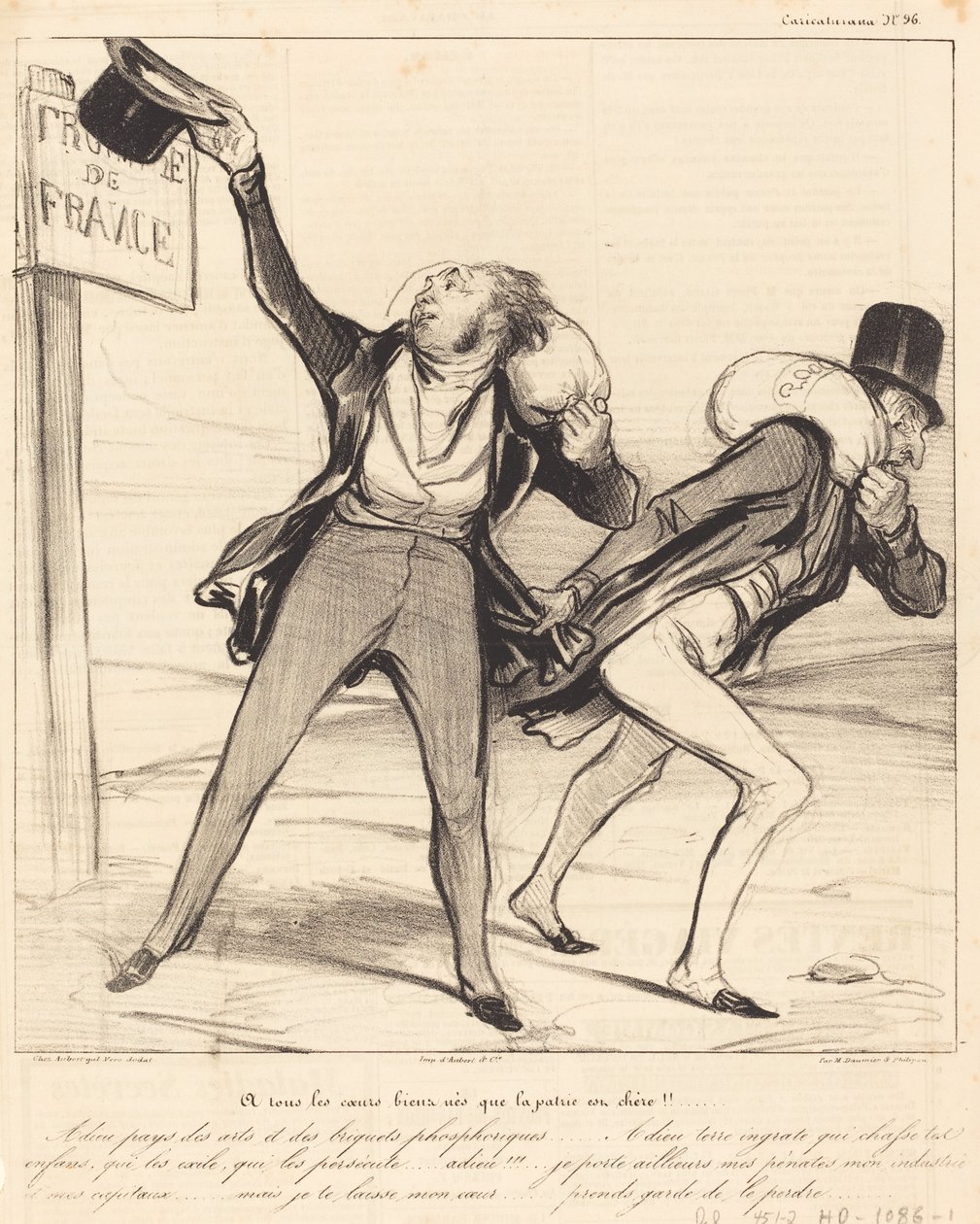 To All Well-Born Hearts, the Homeland is Dear!!! by Honoré Daumier