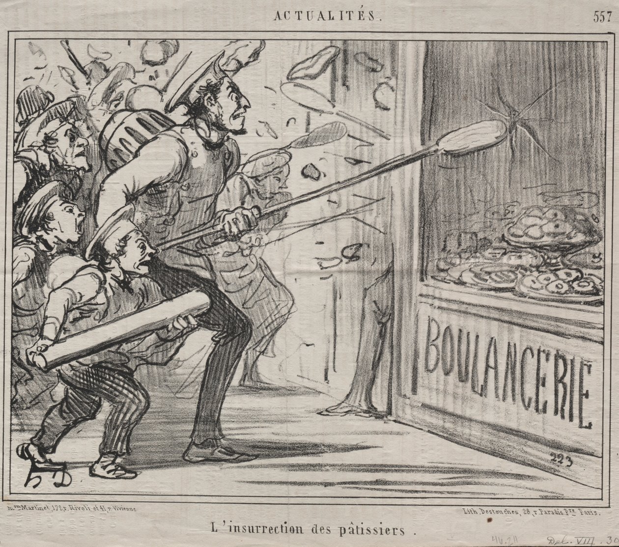 Actualities (No. 557): The Insurrection of the Pastry-Cooks by Honoré Daumier