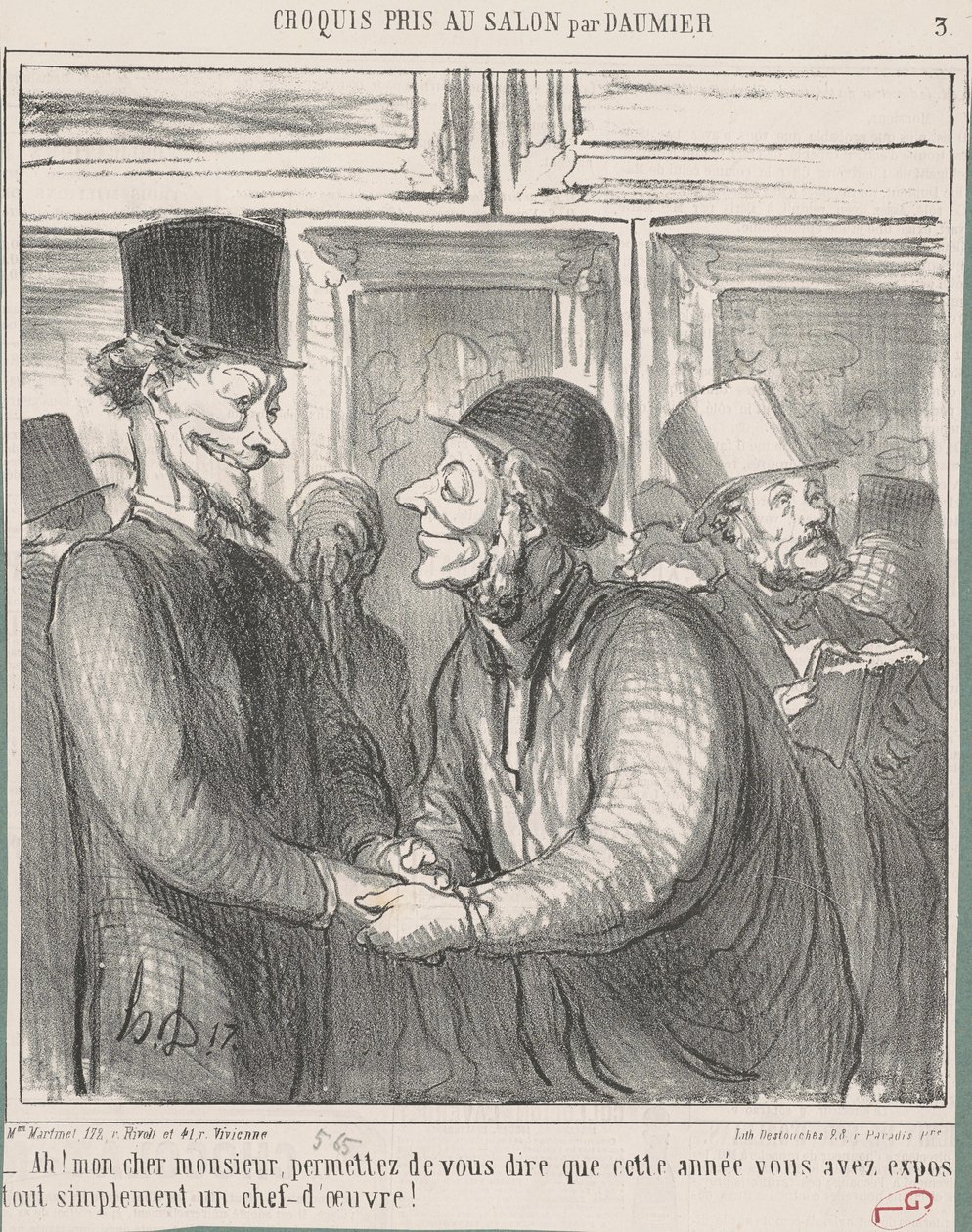 Ah! My dear sir, allow me... by Honoré Daumier