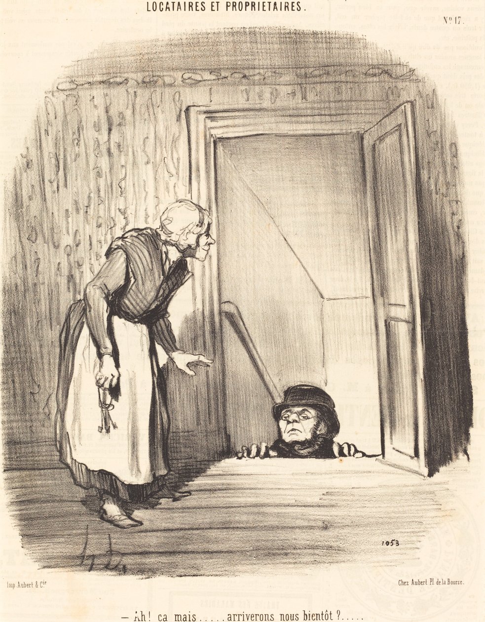 Ah! But... will we arrive soon? by Honoré Daumier