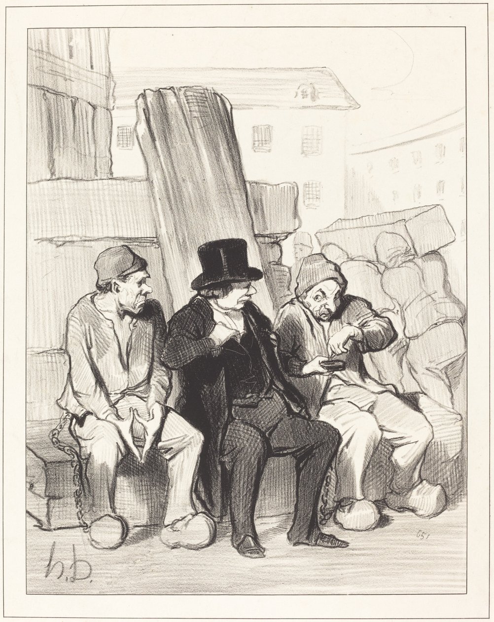 So then, my friend, at twenty-two... by Honoré Daumier