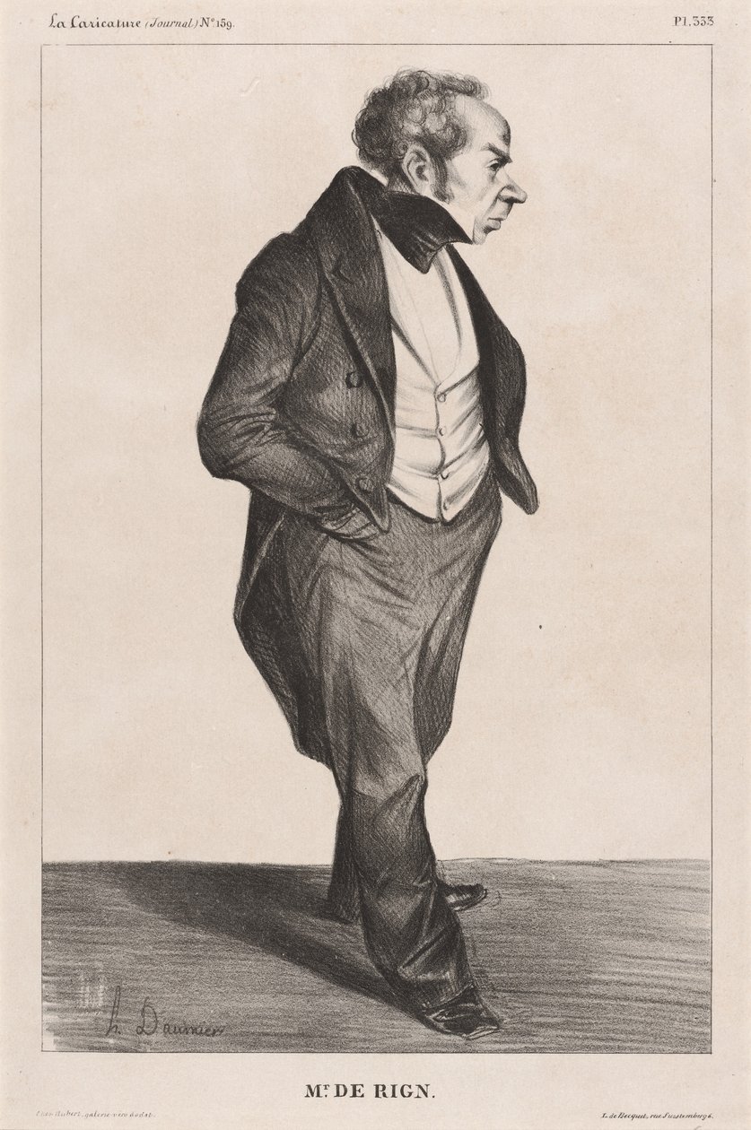 Admiral de Rigny by Honoré Daumier