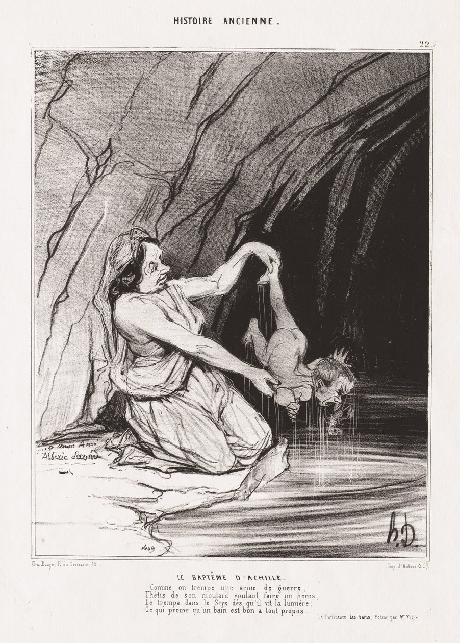 Ancient History: The Baptism of Achilles by Honoré Daumier
