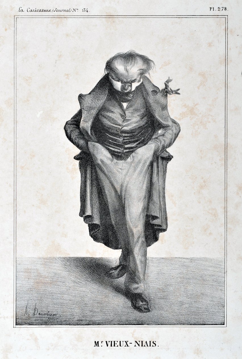 Artwork by Honore Daumier. Series 