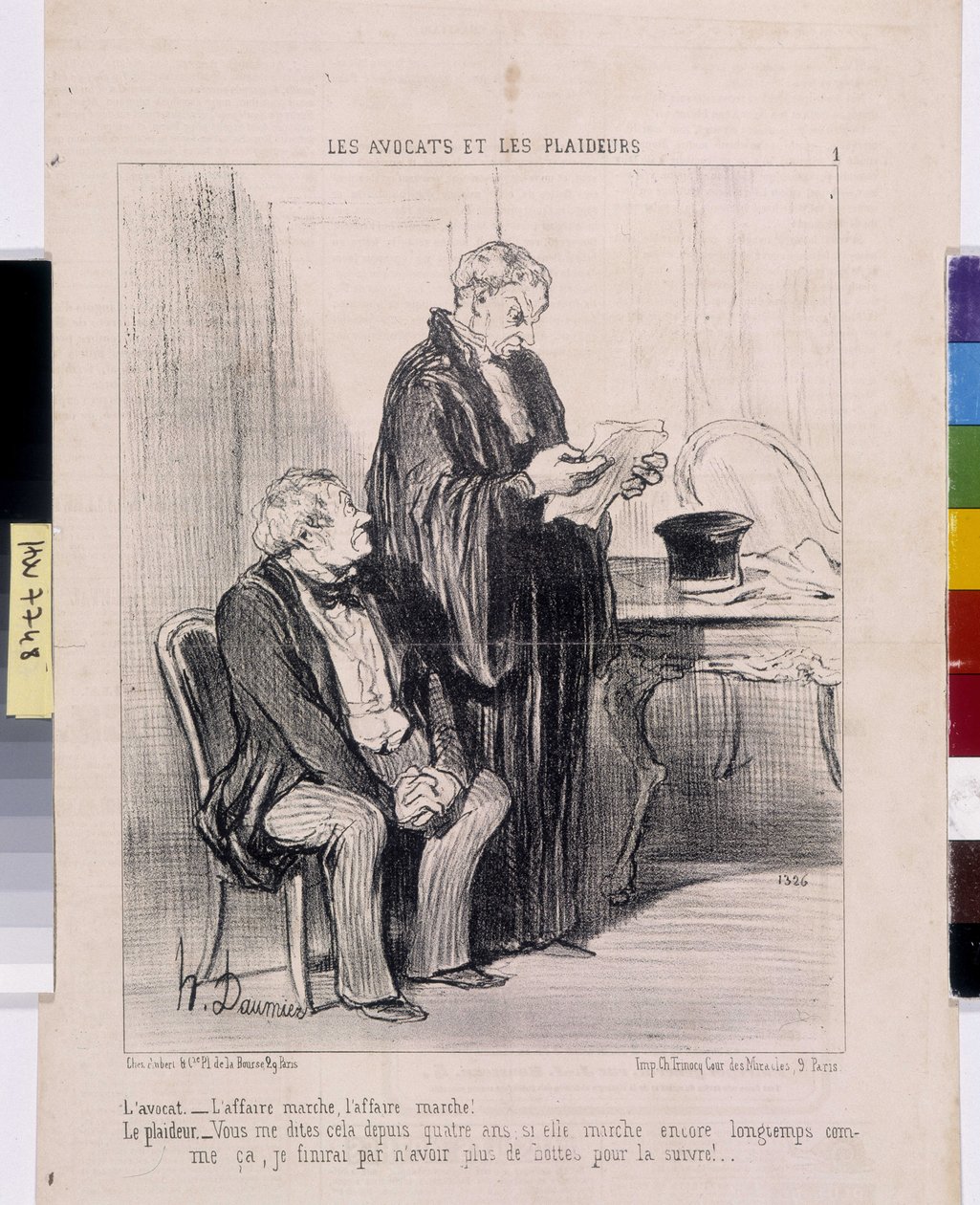 Artwork by Honore Daumier. Series 