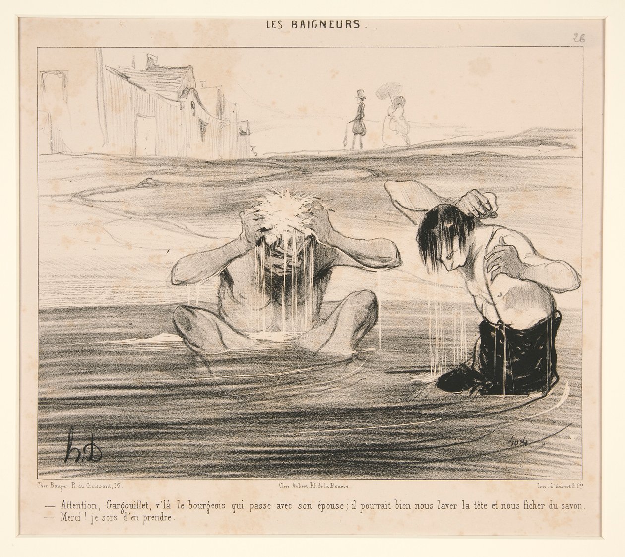 Attention, Gargouillet, v by Honoré Daumier