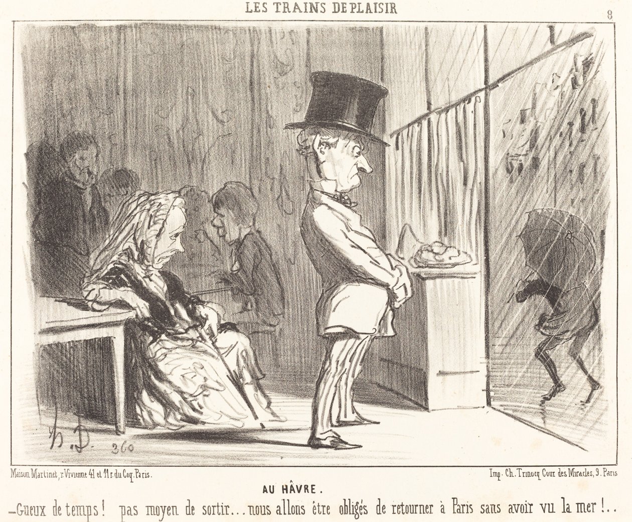 At Le Havre by Honoré Daumier