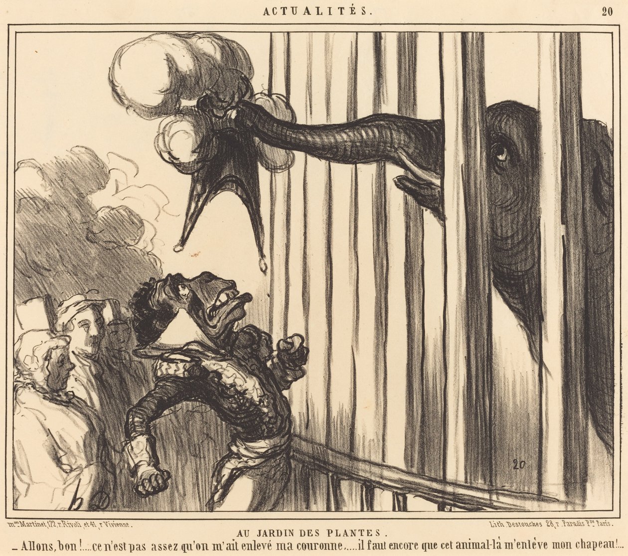 At the Botanical Garden by Honoré Daumier