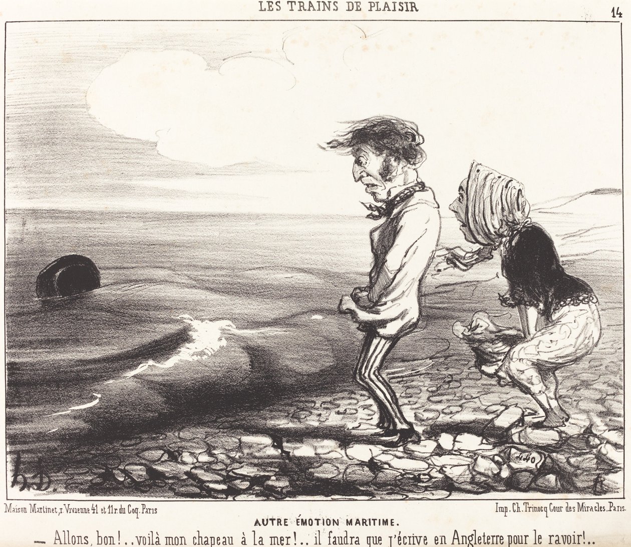 Another Maritime Emotion by Honoré Daumier