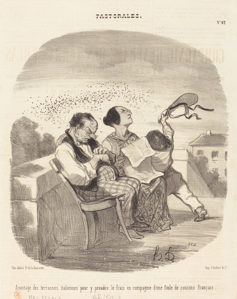 Advantages of Italian Terraces... by Honoré Daumier