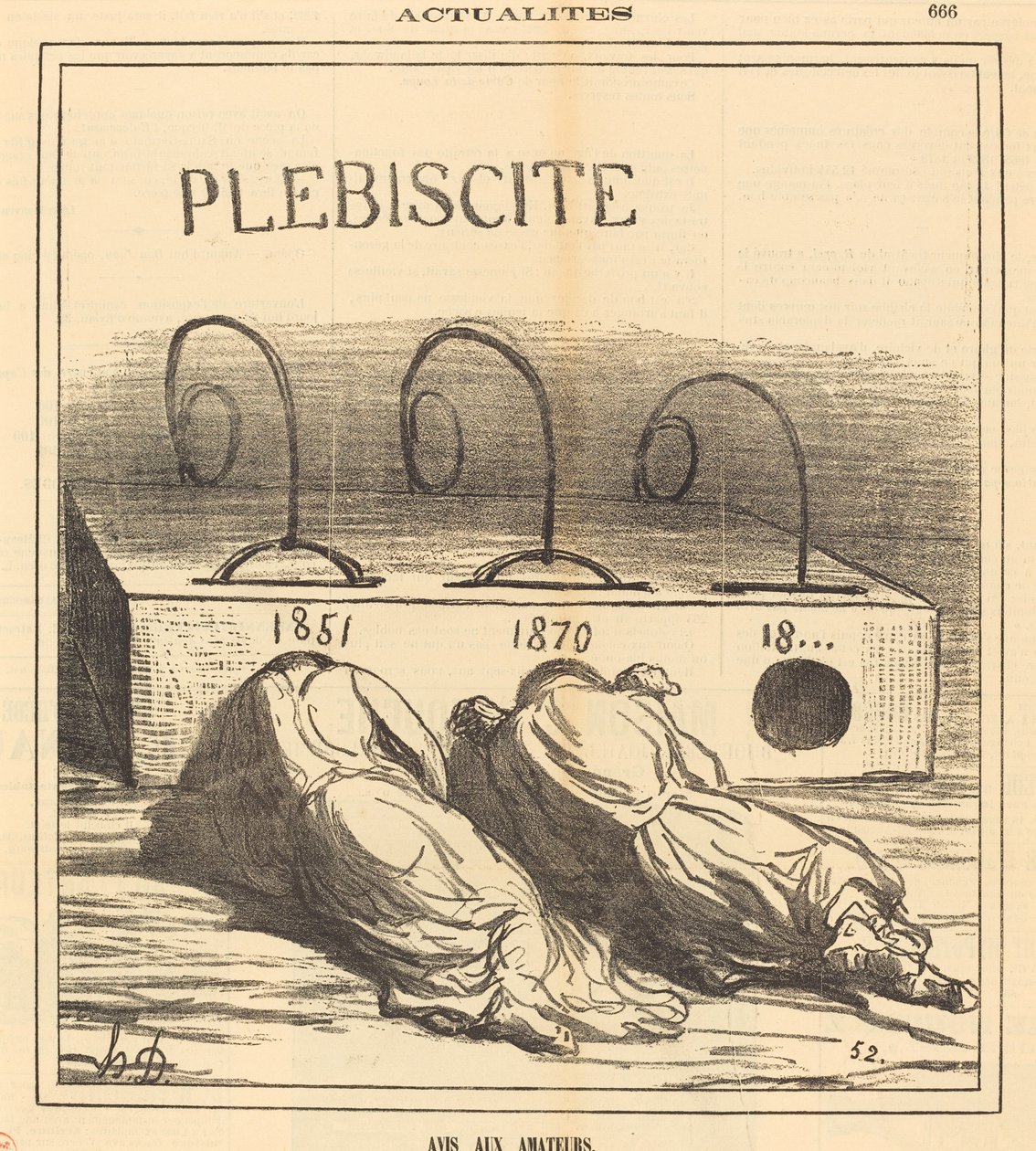 Notice to Amateurs by Honoré Daumier