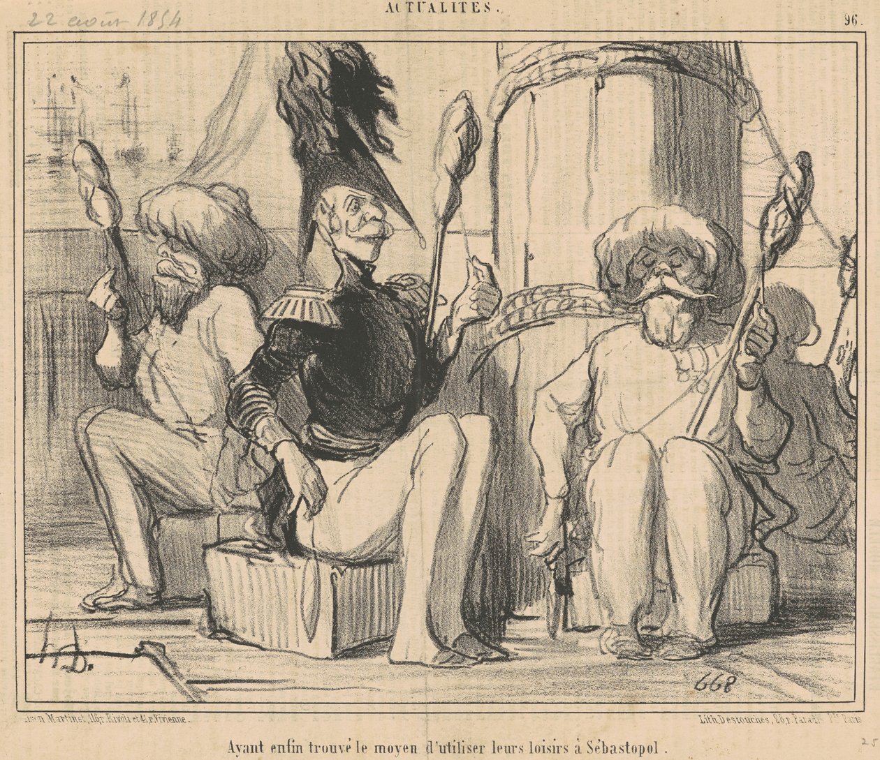 Having Finally Found a Way to Use Their Leisure! by Honoré Daumier