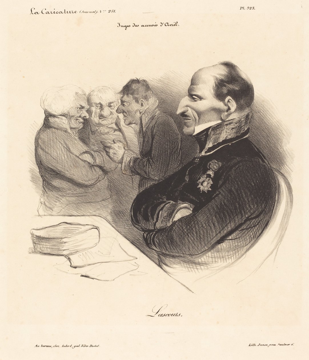 Baron de Lascours by Honoré Daumier