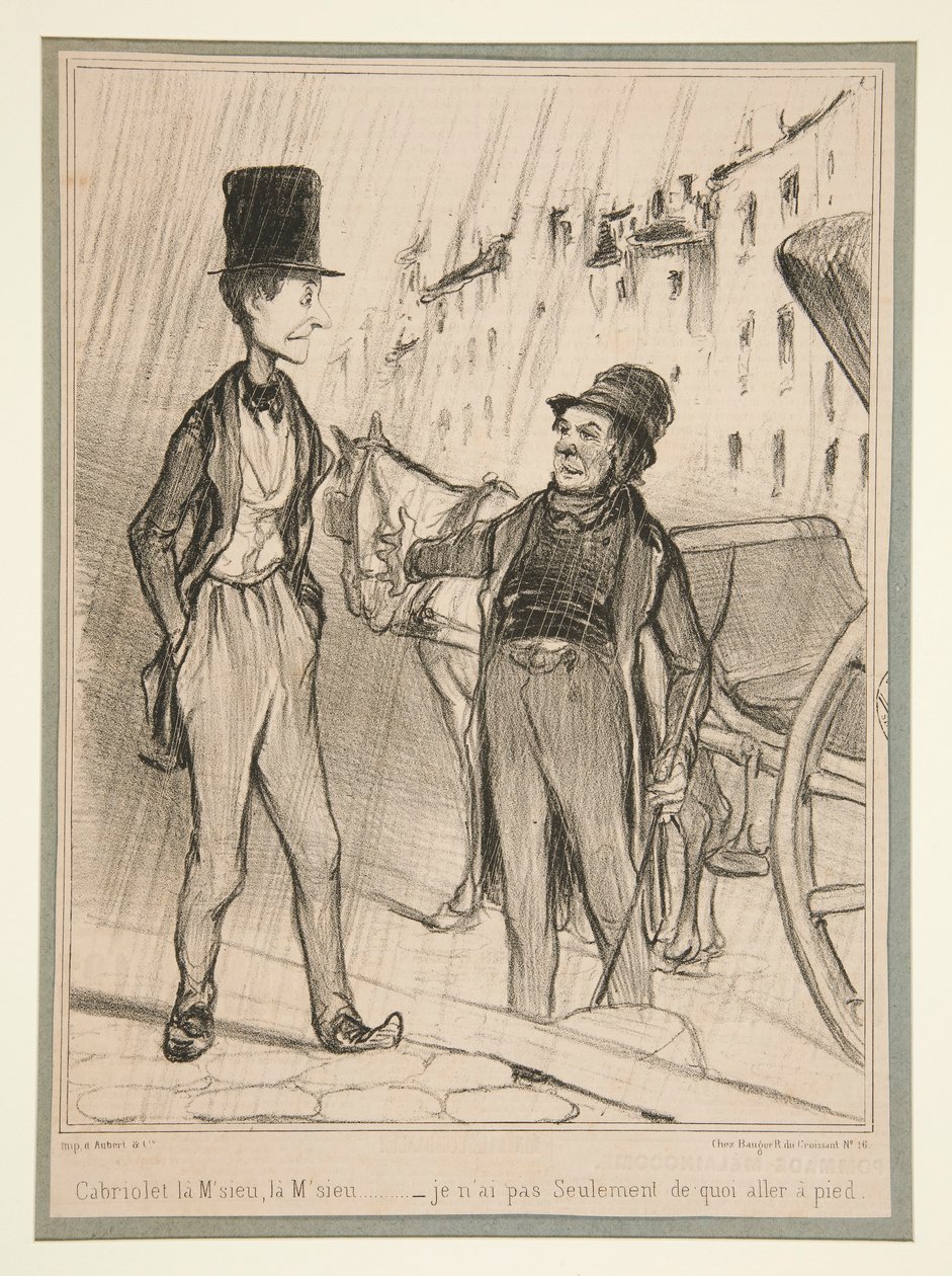 Cabriolet la M by Honoré Daumier