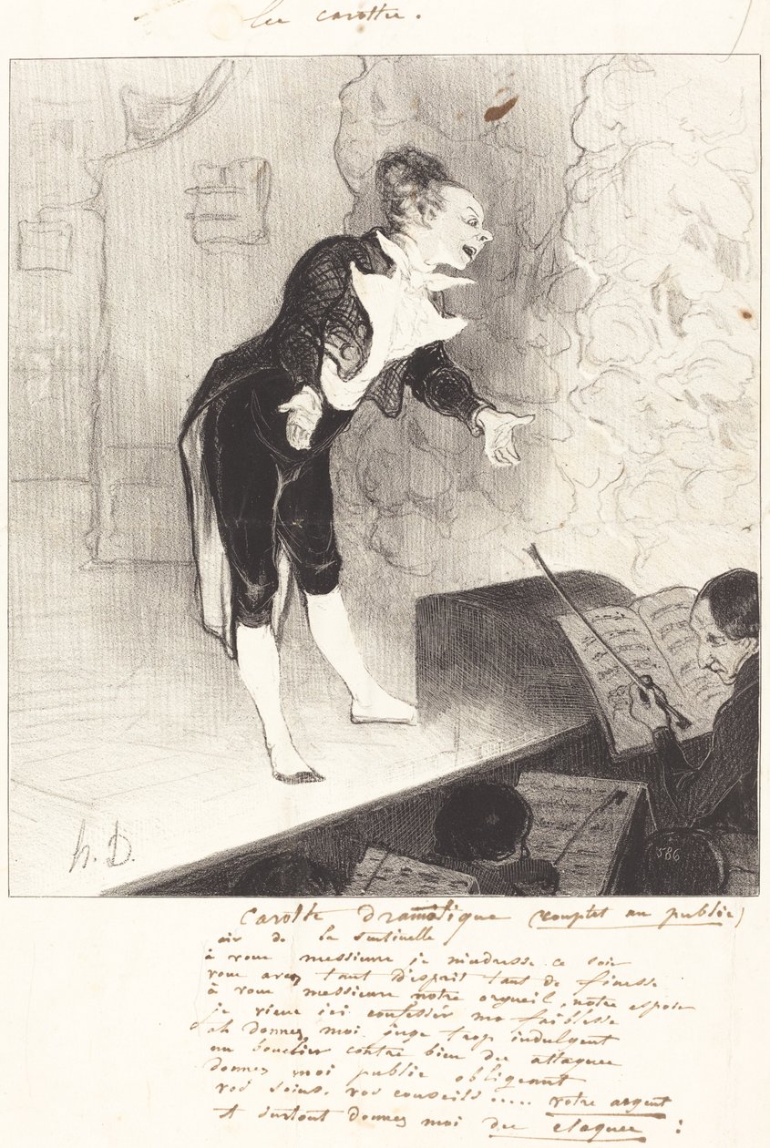 Dramatic Carrot by Honoré Daumier