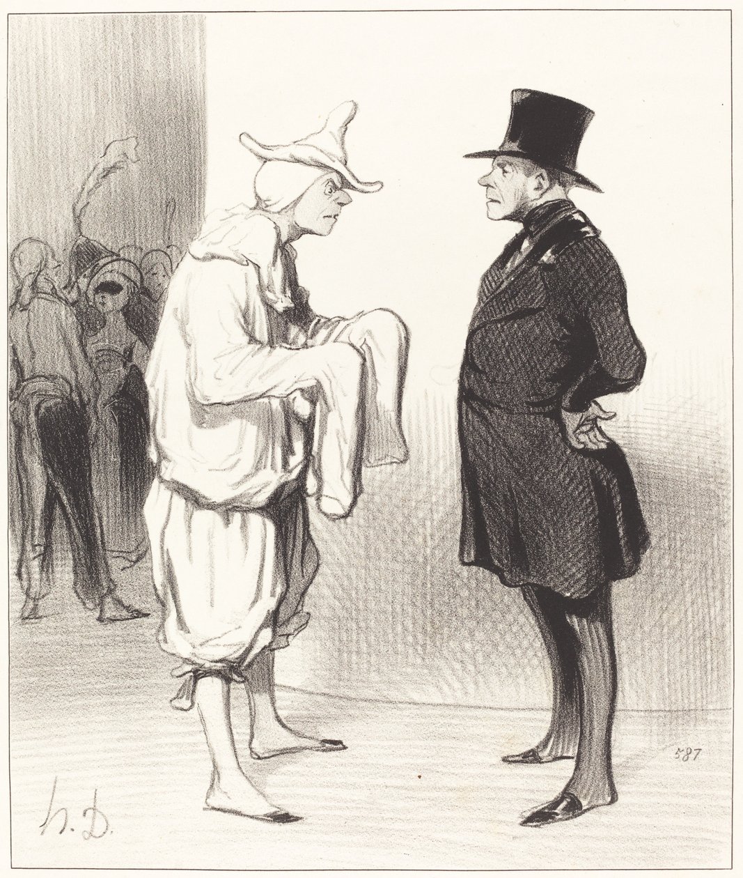 Carrot of the acrobat by Honoré Daumier