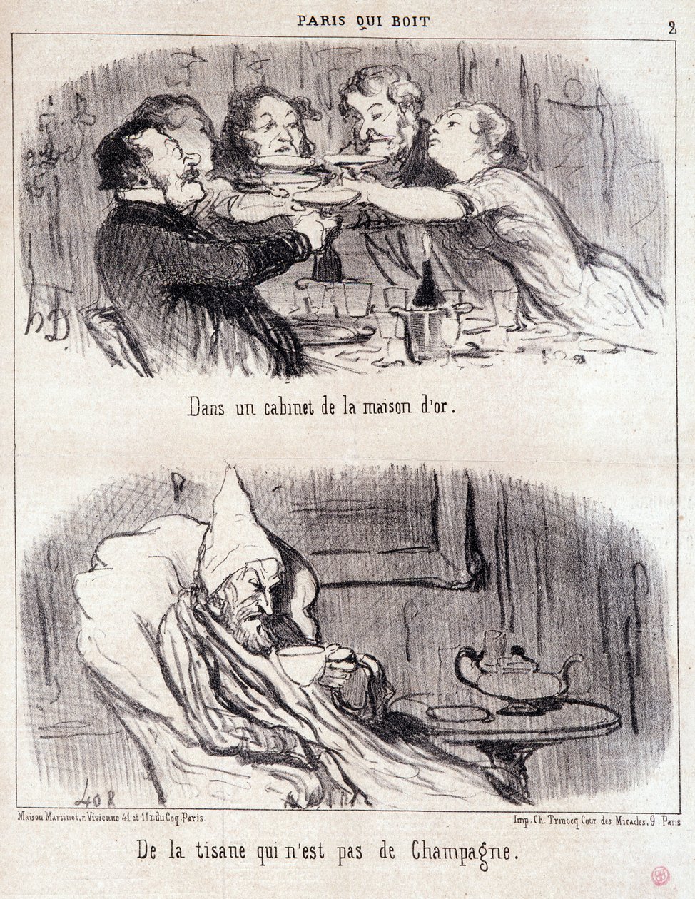 Cartoon about gastronomic abuse. Series 