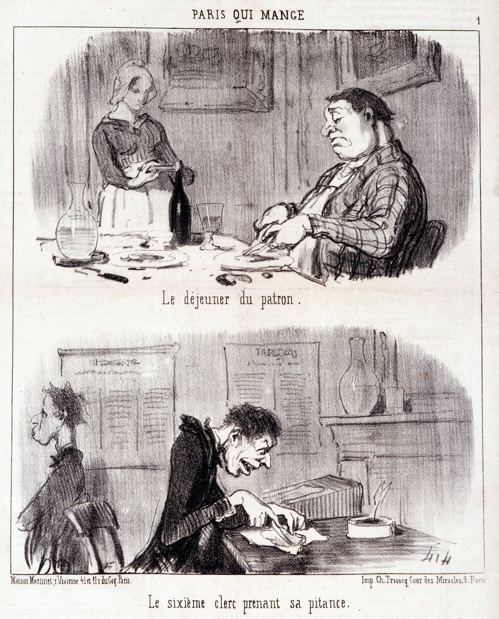 Cartoon About Gastronomic Abuse. Series 