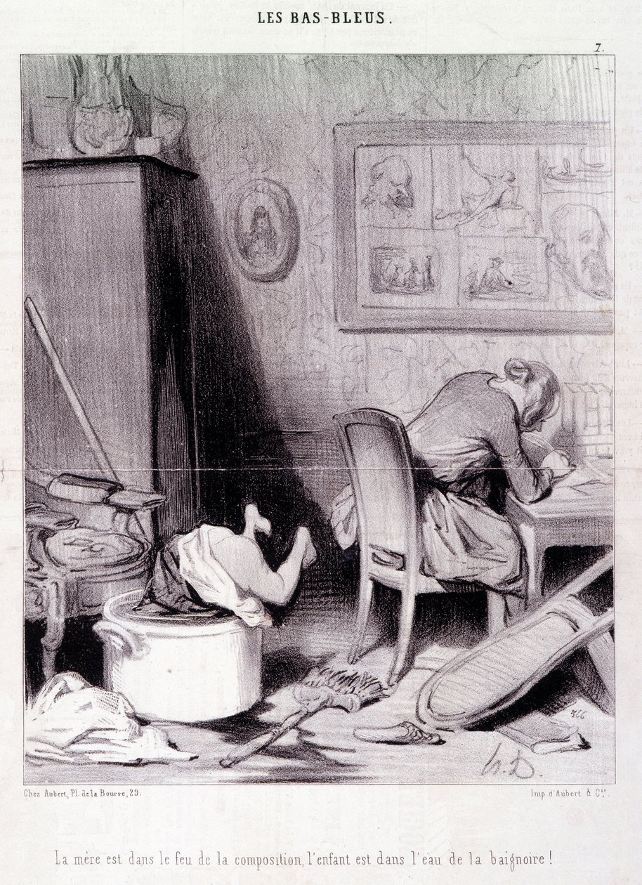 Cartoon About Women Writers. Series 