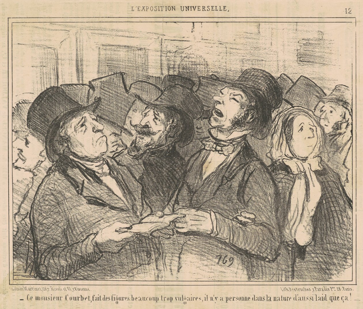 This Mr. Courbet Makes Vulgar Figures by Honoré Daumier