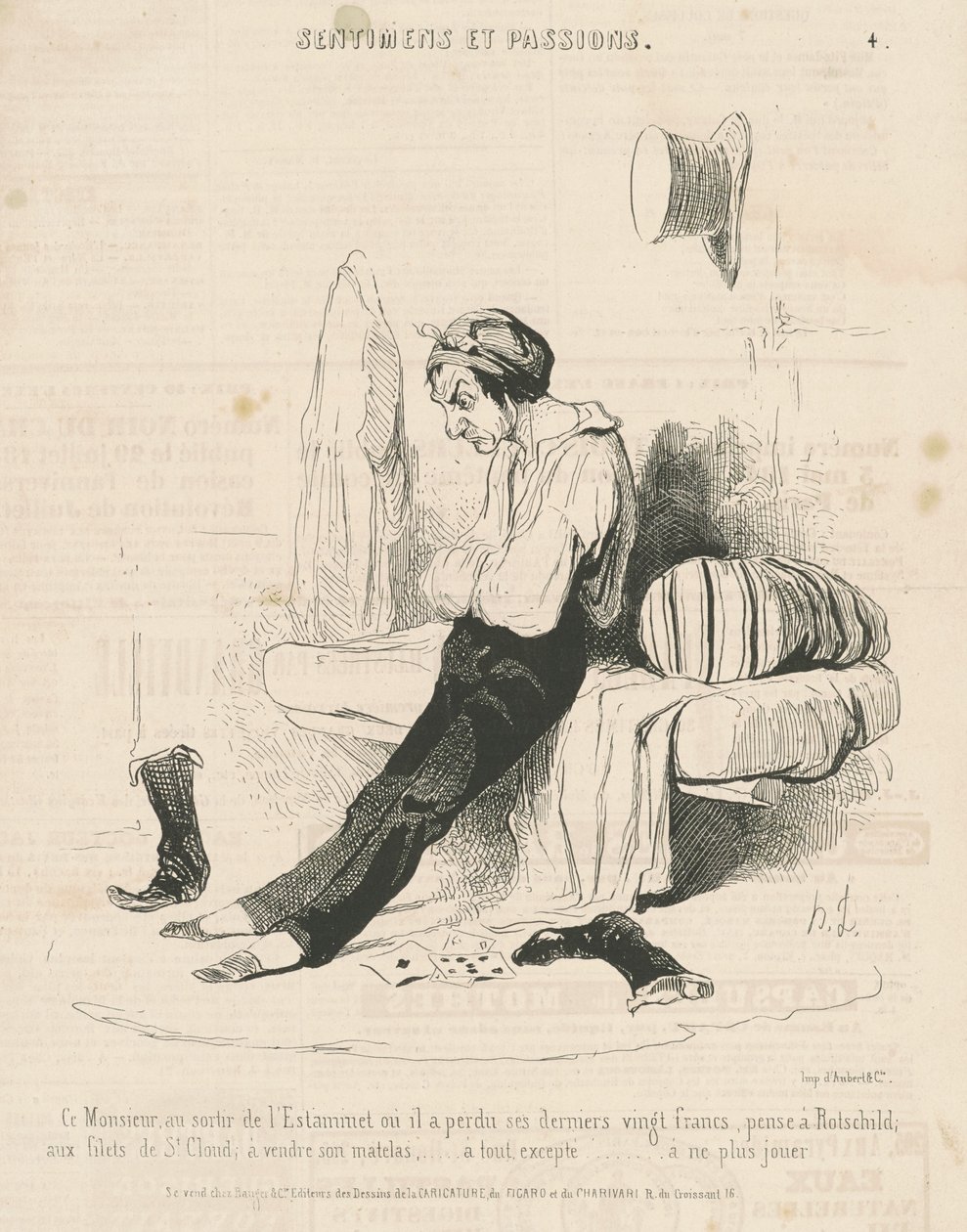 This Gentleman, Leaving the Tavern by Honoré Daumier