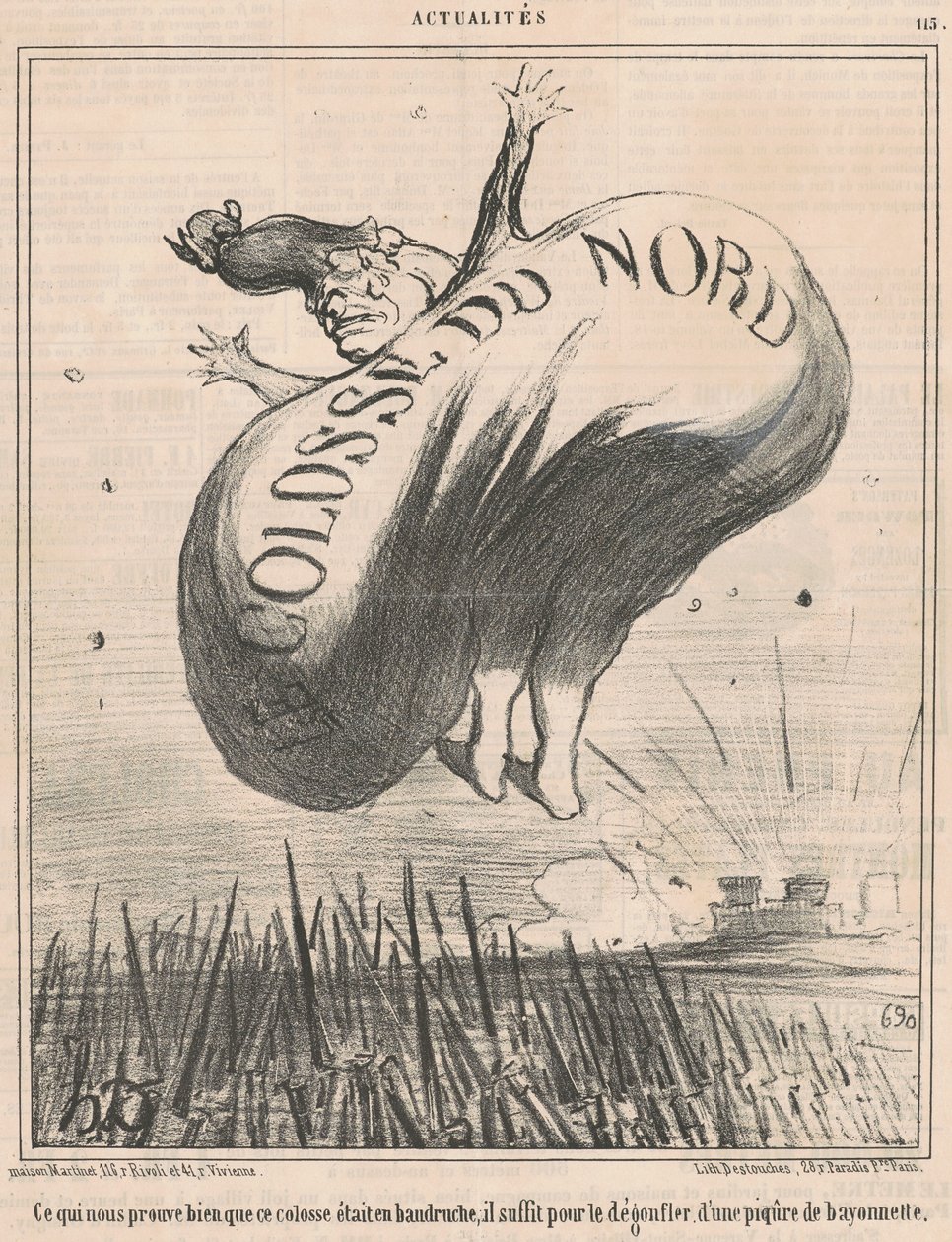 What Proves to Us... That This Colossus... by Honoré Daumier